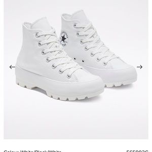 White platform converse size 10
